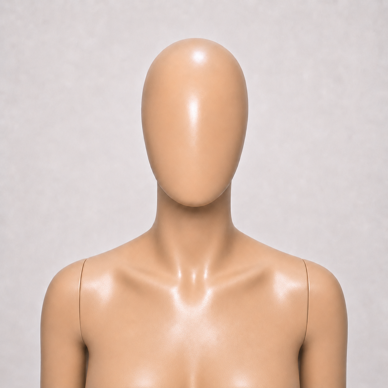Cabeça feminina Ovo em vista frontal