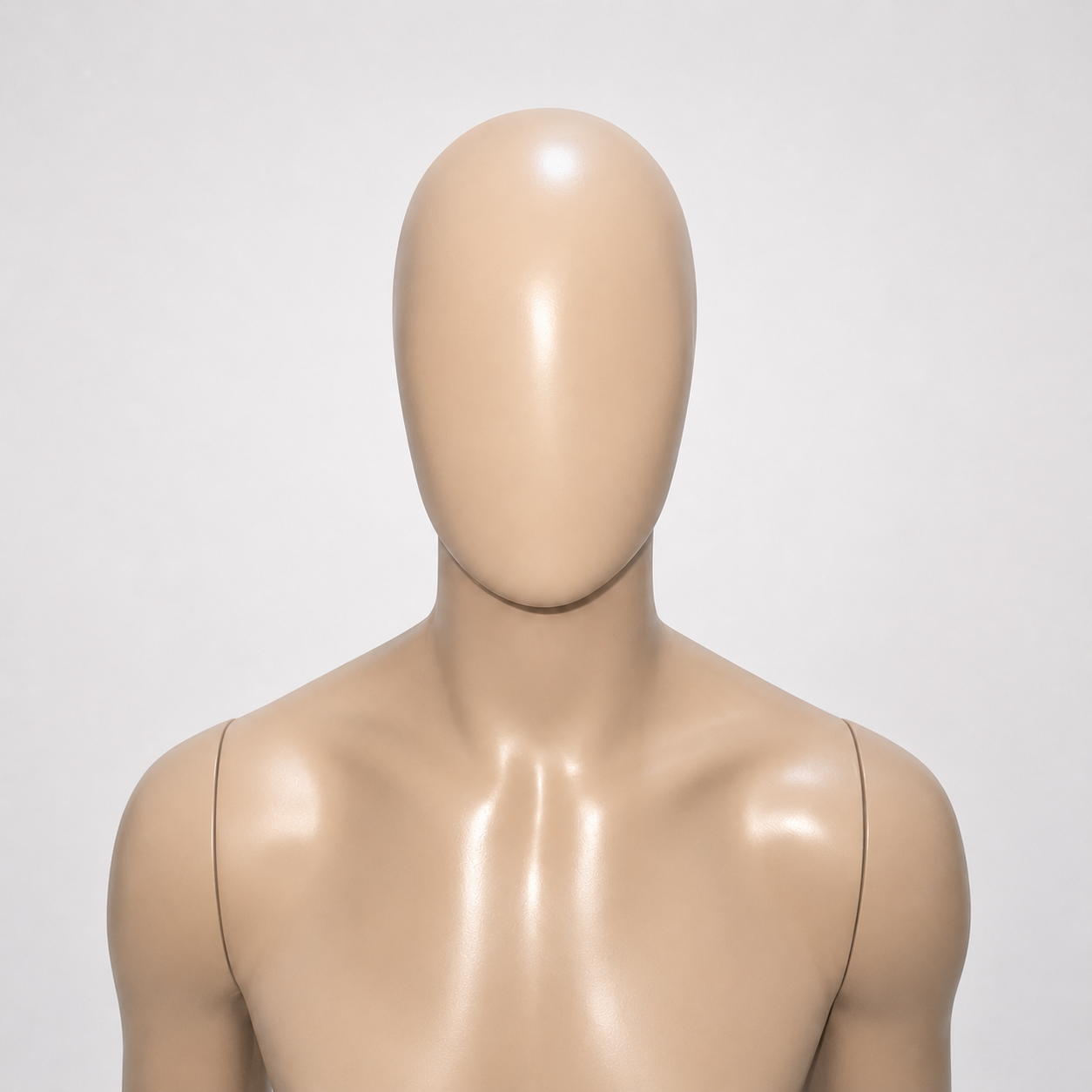 Cabeça masculina Ovo em vista frontal