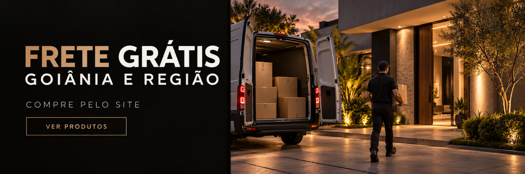 Frete grátis para Goiânia e região