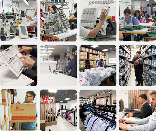 Diferentes áreas y equipos de trabajo de la empresa