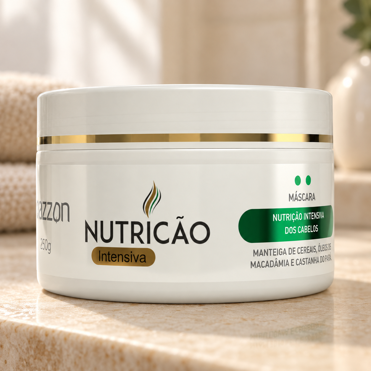 Máscara Nutrição Intensiva 250 g em cenário ilustrativo