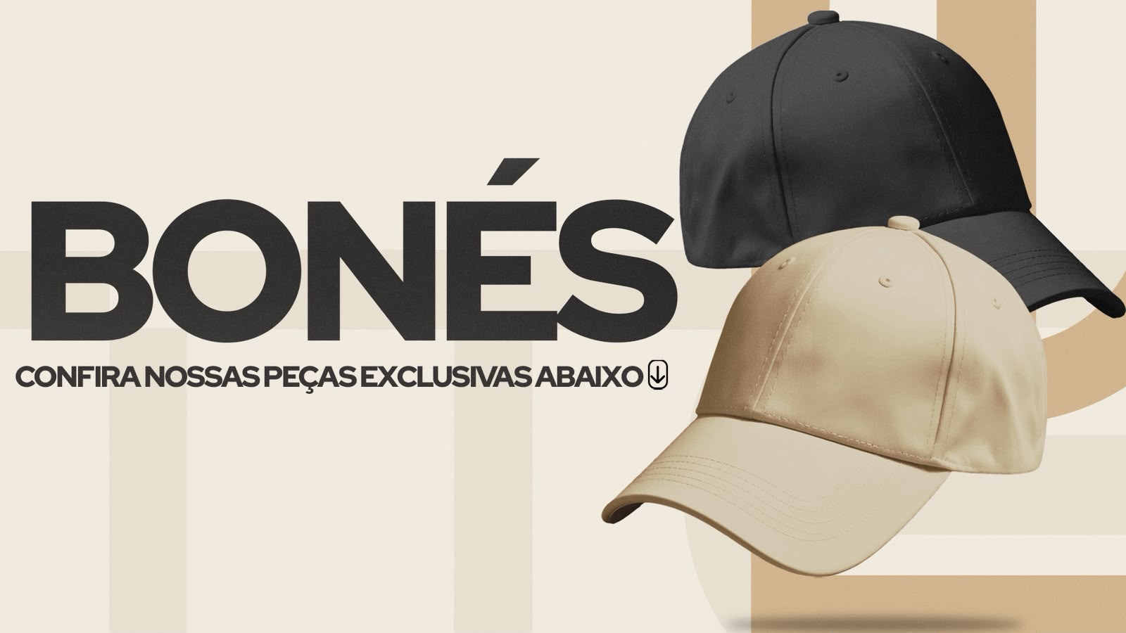 Banner Bonés  TITO Imports