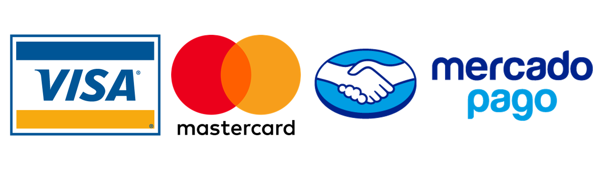 Medios de pago: Mercado Pago, Mastercard, Visa, American Express