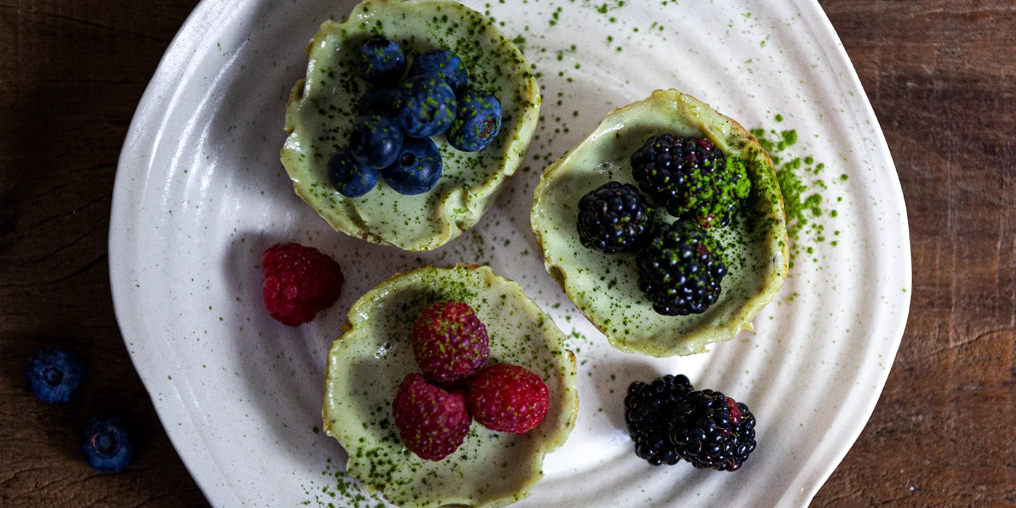 Bebidas com matcha preparadas para food service