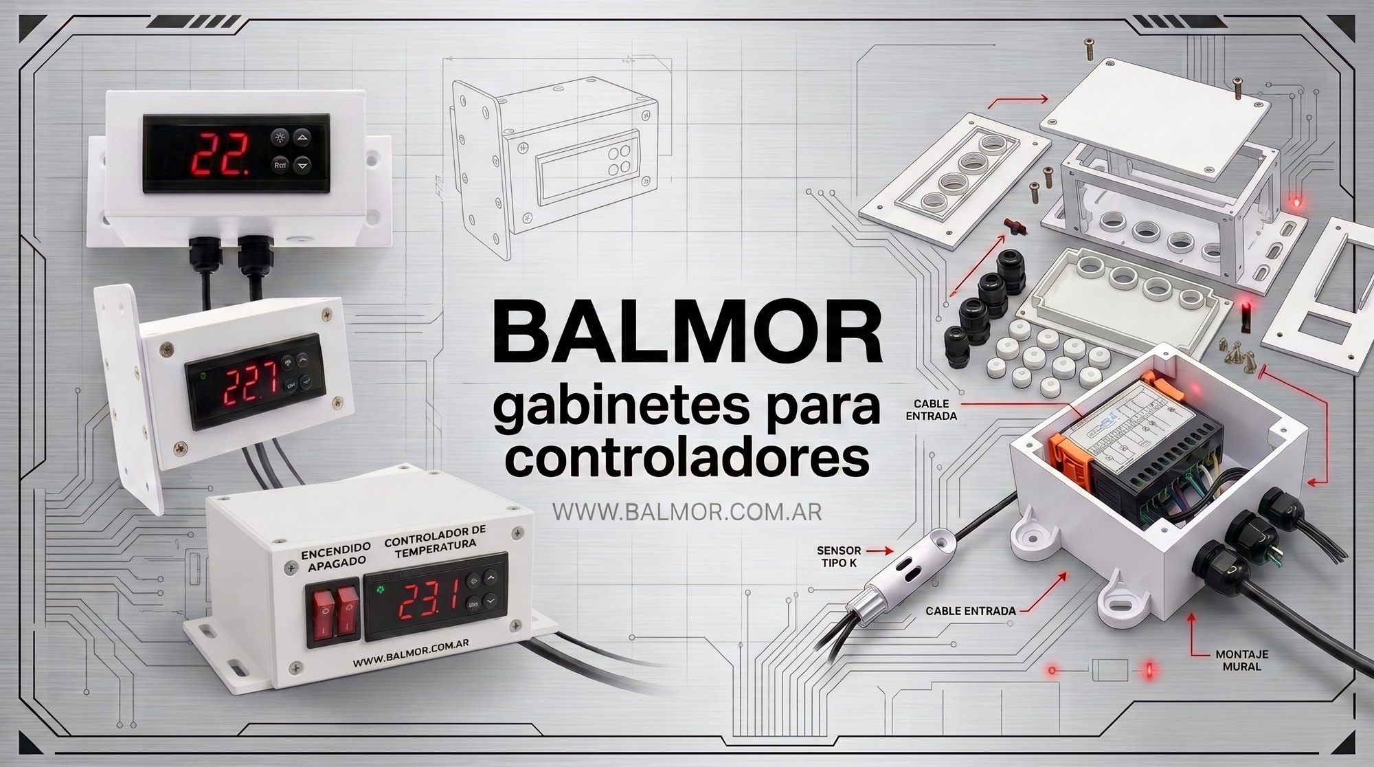 BALMOR - gabinetes para controladores de temperatura