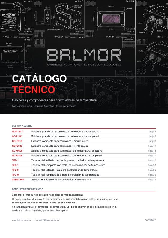 Portada del catálogo técnico BALMOR