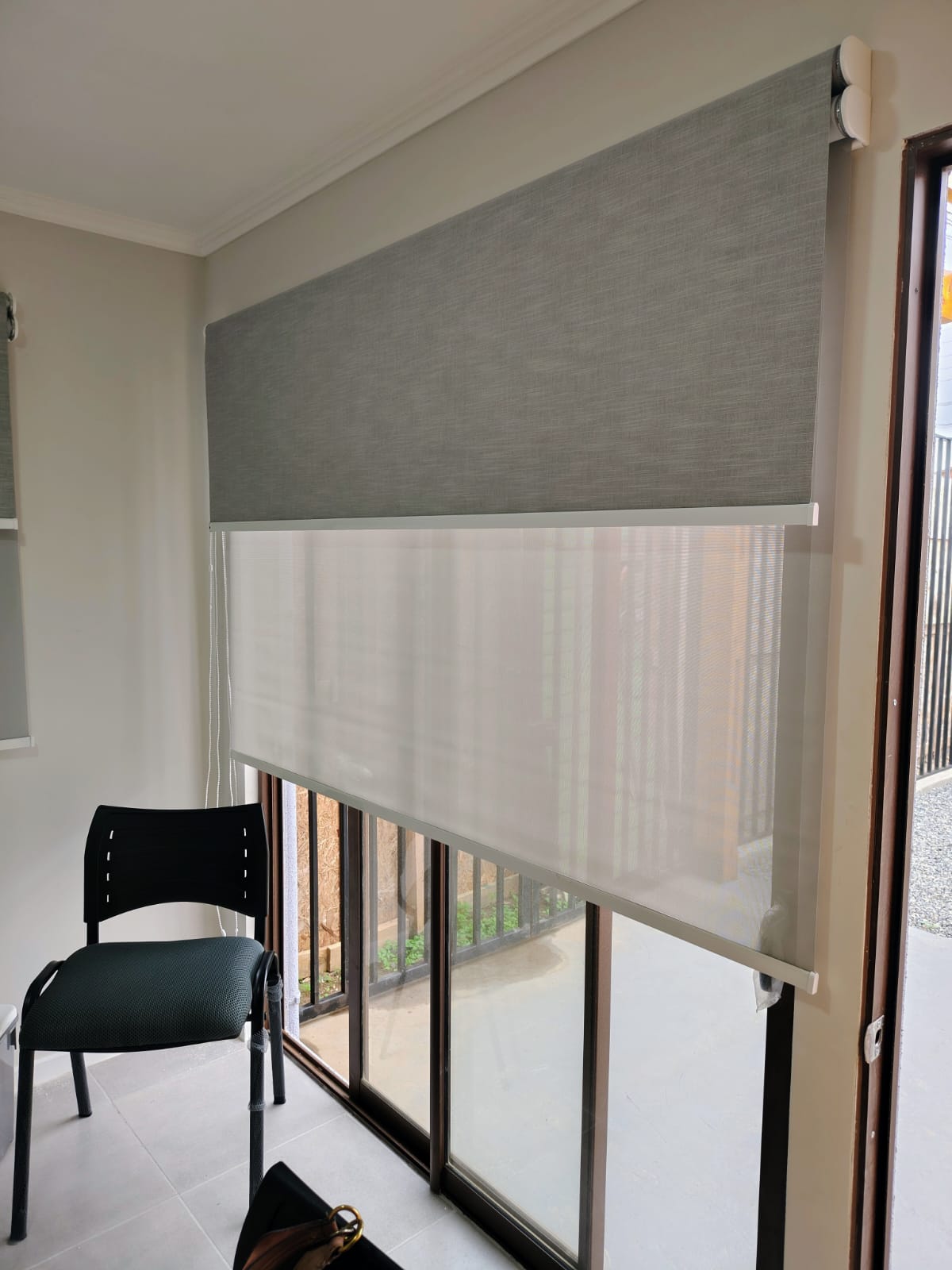 Cortinas roller en un espacio real, inspiración 1