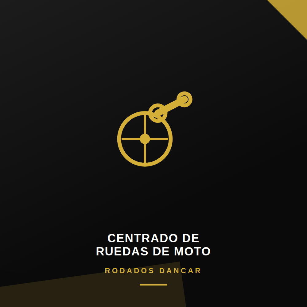 Centrado de ruedas de moto