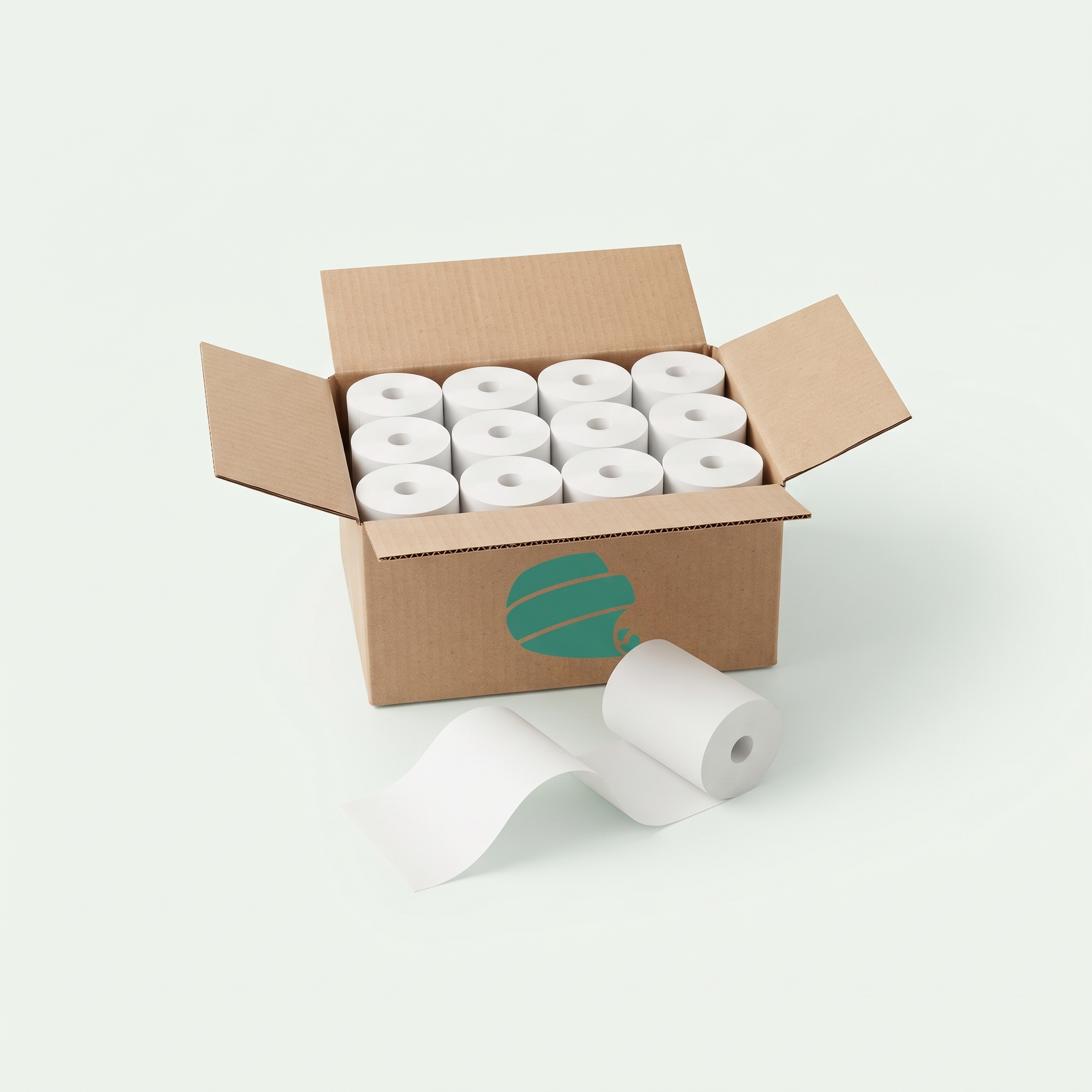 Caixa Custom Paper com bobinas de papel