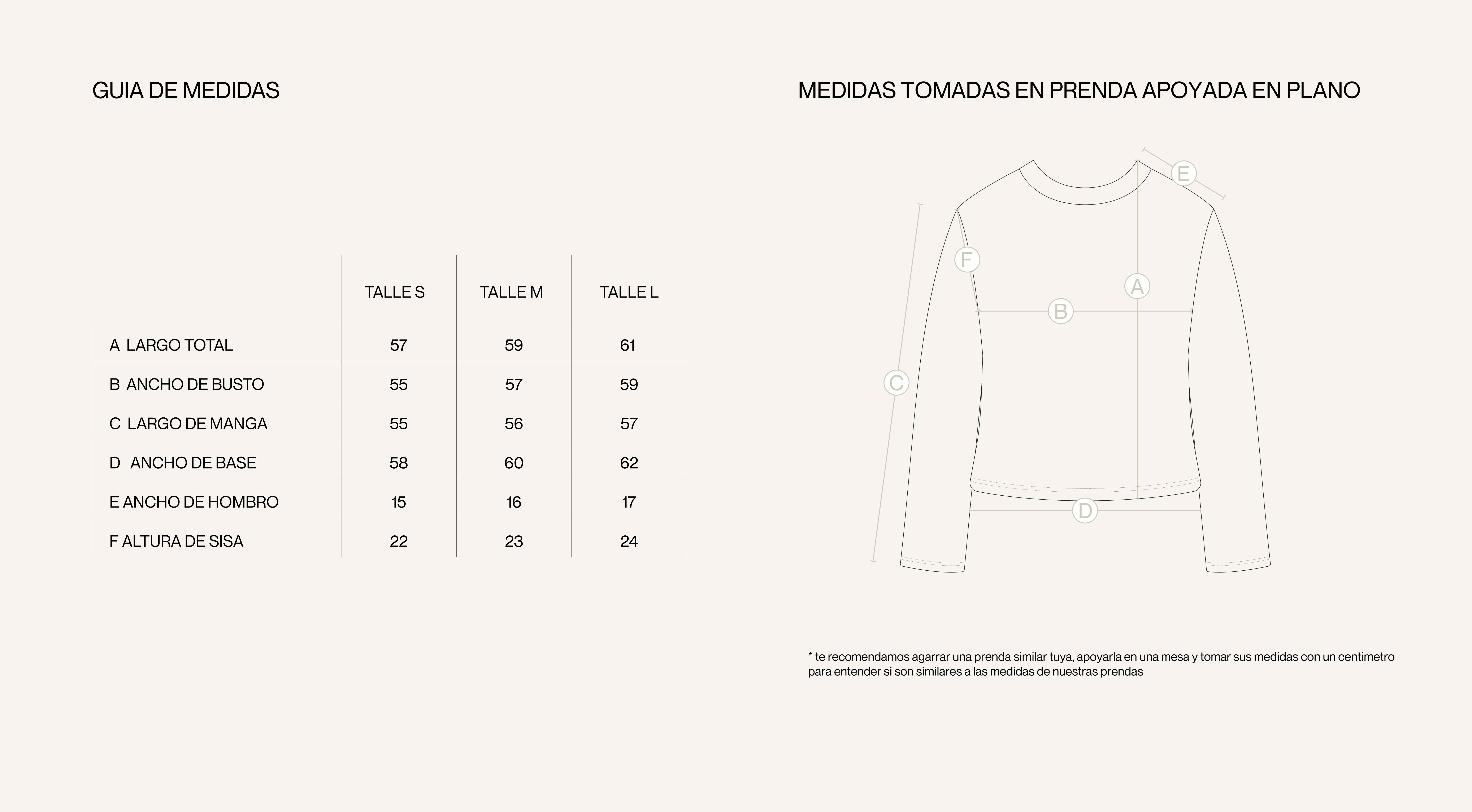 Medidas de la prenda de REMERA IRIS RAYAS MARINO