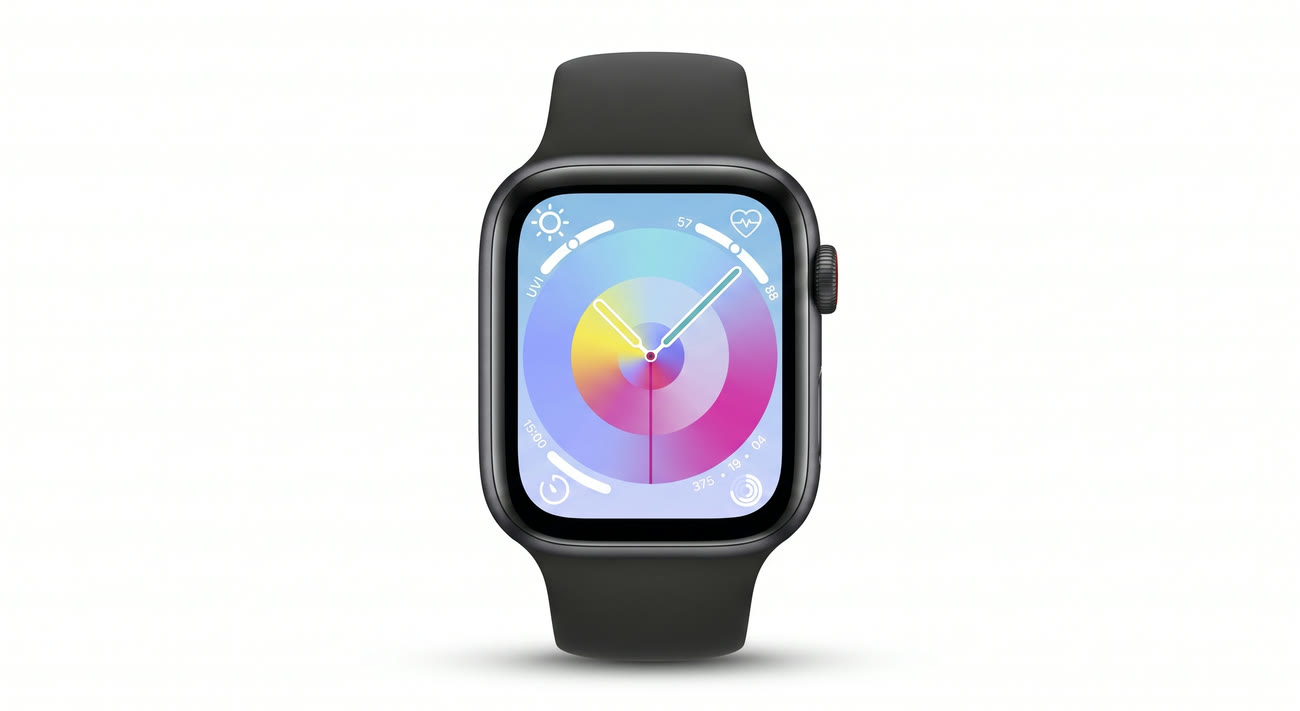 Pantalla del Smart Fenix con su esfera de colores