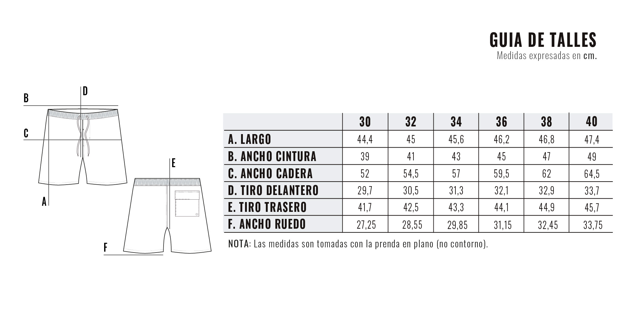 Guía de talles