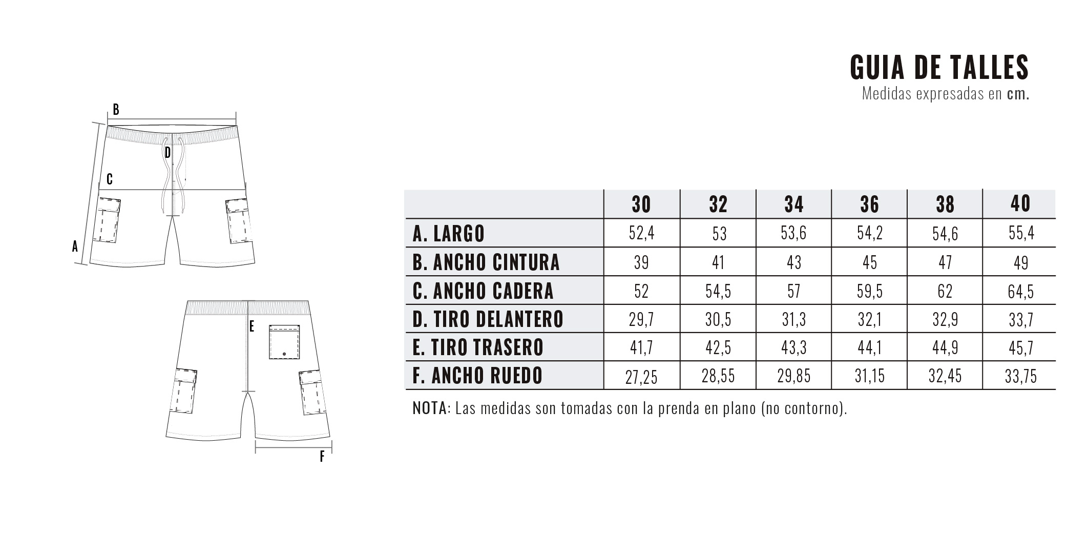 Guía de talles
