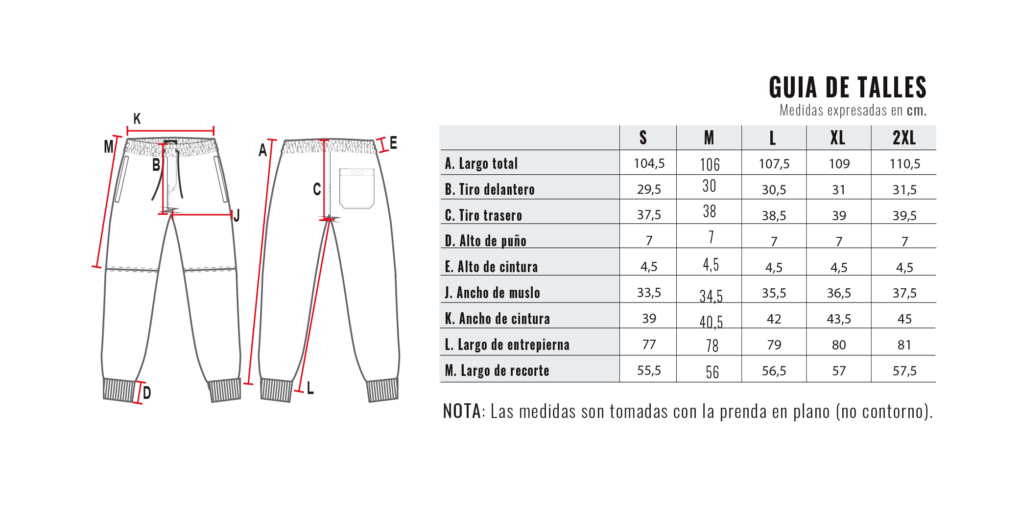 Guía de talles