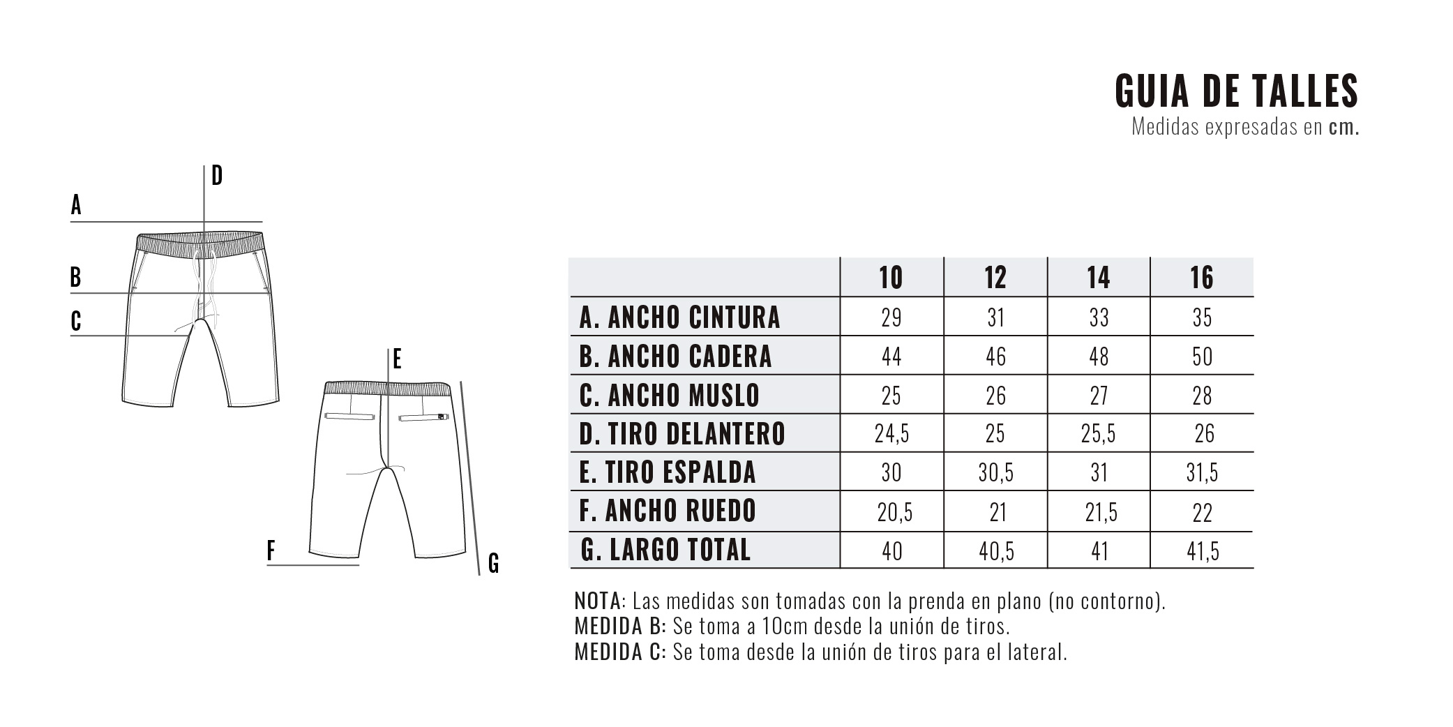 Guía de talles