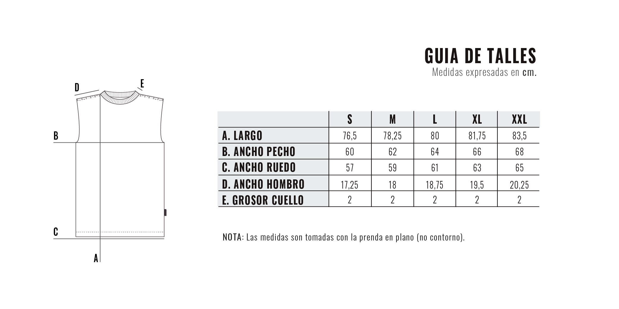 Guía de talles