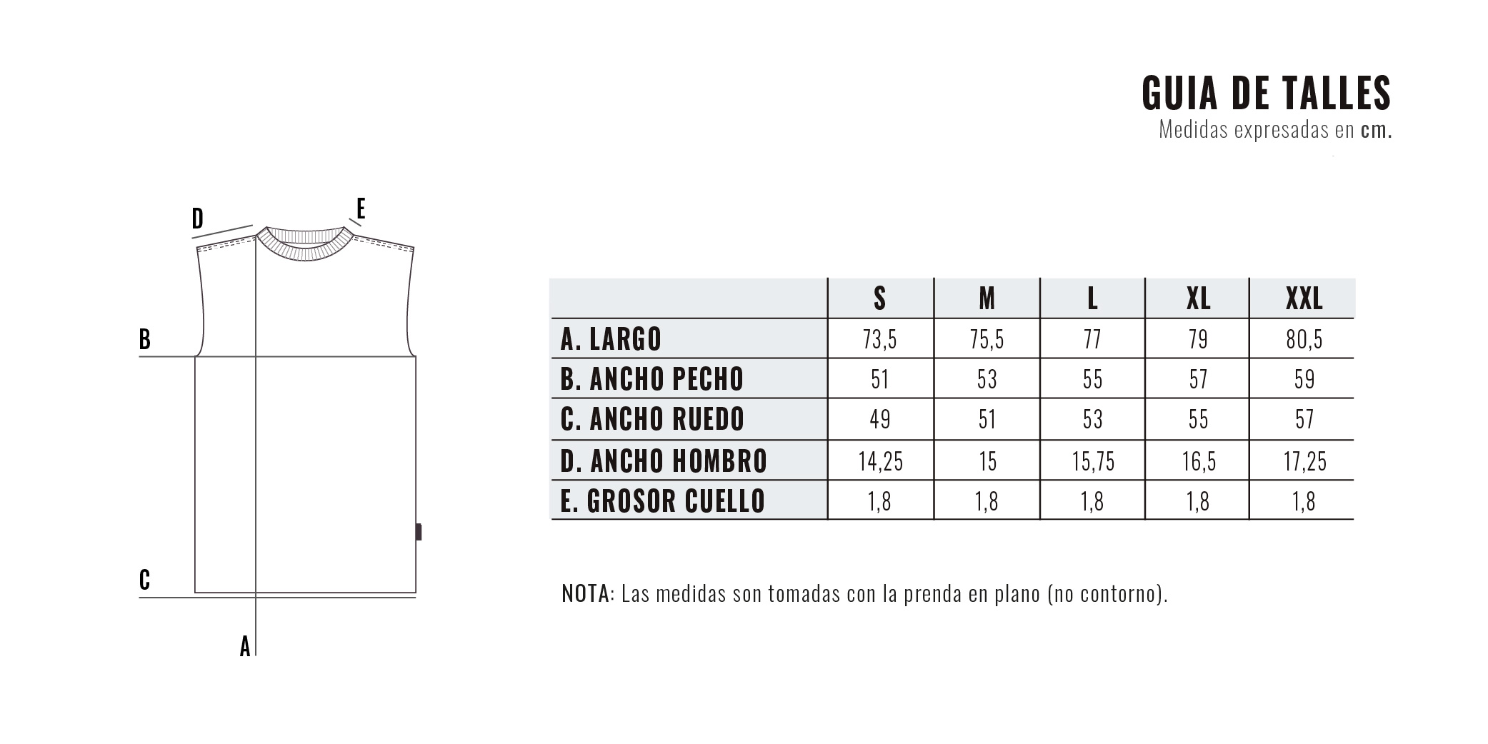 Guía de talles