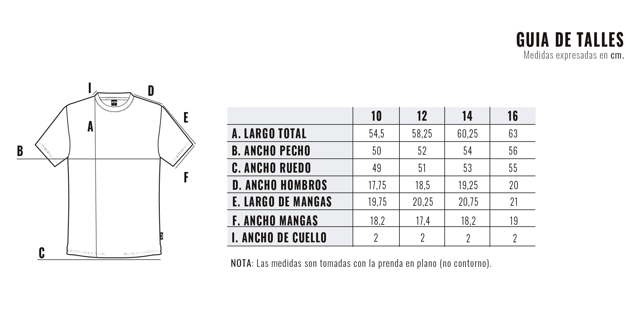 Guía de talles