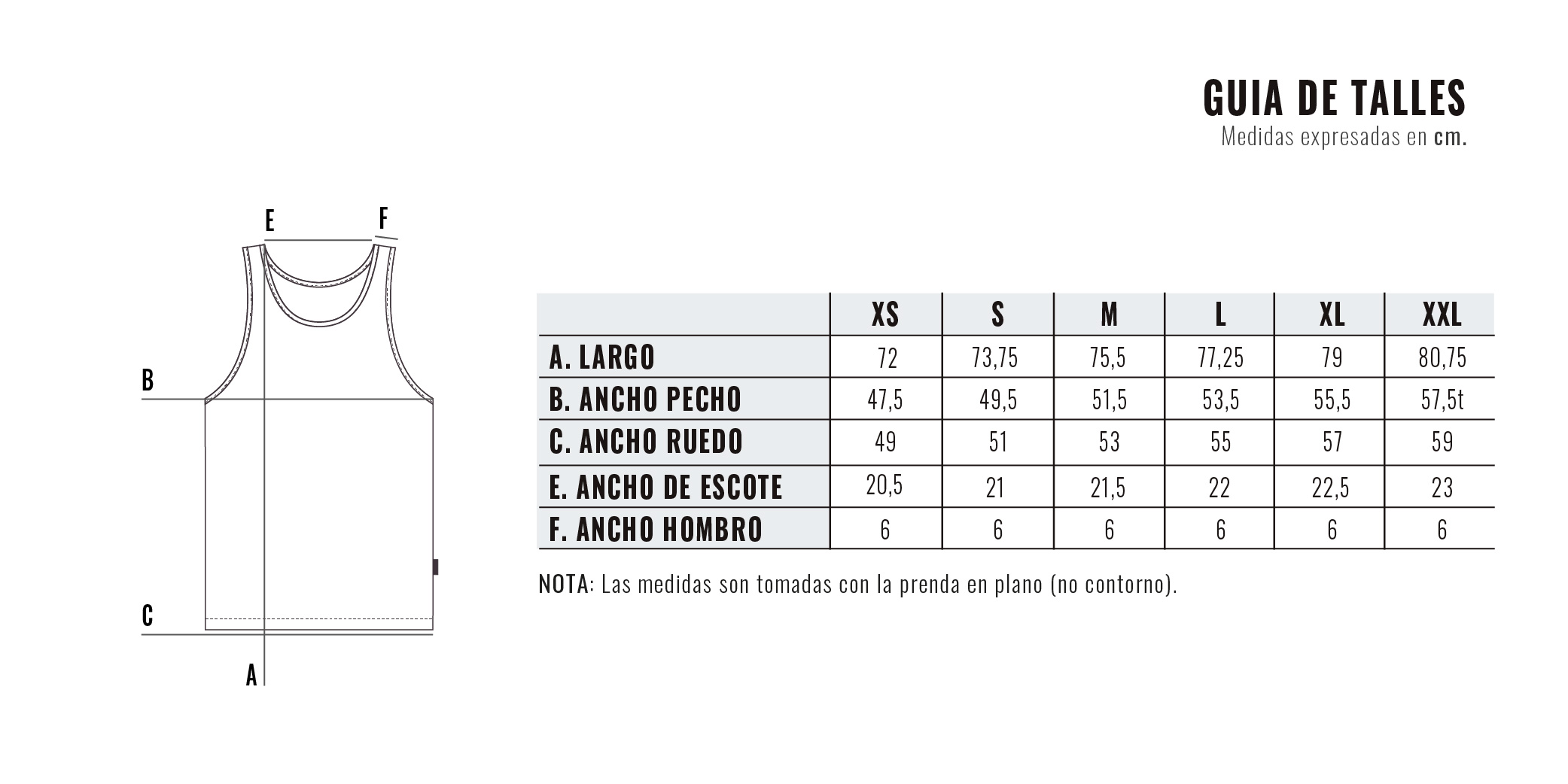 Guía de talles